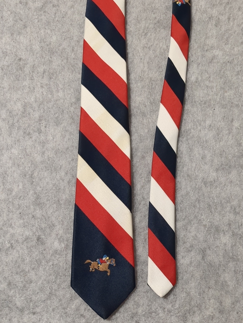 Cervantes Los Angeles Olympic Committee Necktie Red Blue White Patriotic 1981